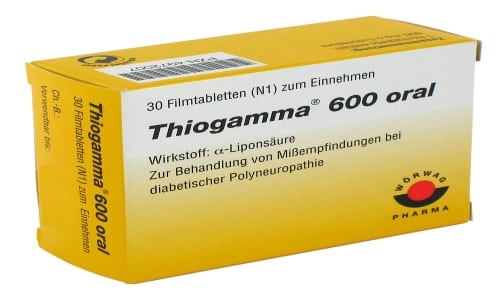 Тиогамма 600 - хорошее средство для регуляции жирового и некоторого углеводного метаболизма в организме