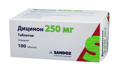 Таблетки Дицинон используются для лечения и предотвращения кровотечений разной этиологии