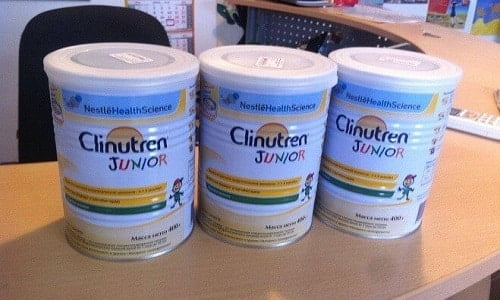 Клинутрен - специализированная питательная смесь с низким содержанием калорий для перорального применения и питания через зонд