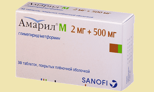 Таблетки Амарил используются при изменении уровня глюкозы в крови