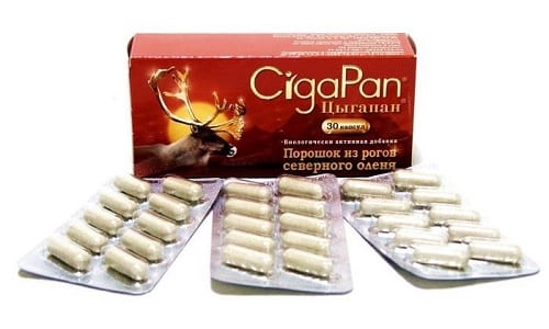  Капсулы Цыгапана для взрослых помещены в блистер (по 10 шт.), которых по 3 в упаковке