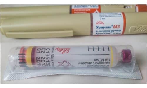 Хумулин М3 продается во флаконах - картриджах, которые устанавливаются в специальную шприц-ручку