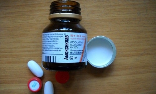 Состав оболочки таблеток Амоксиклав: полисорбат, триэтилцитрат, гипромеллоза, этилцеллюлоза, диоксид титана и тальк