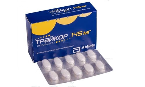 Трайкор 145 применяется для снижения высокого уровня холестерина и триглицеридов